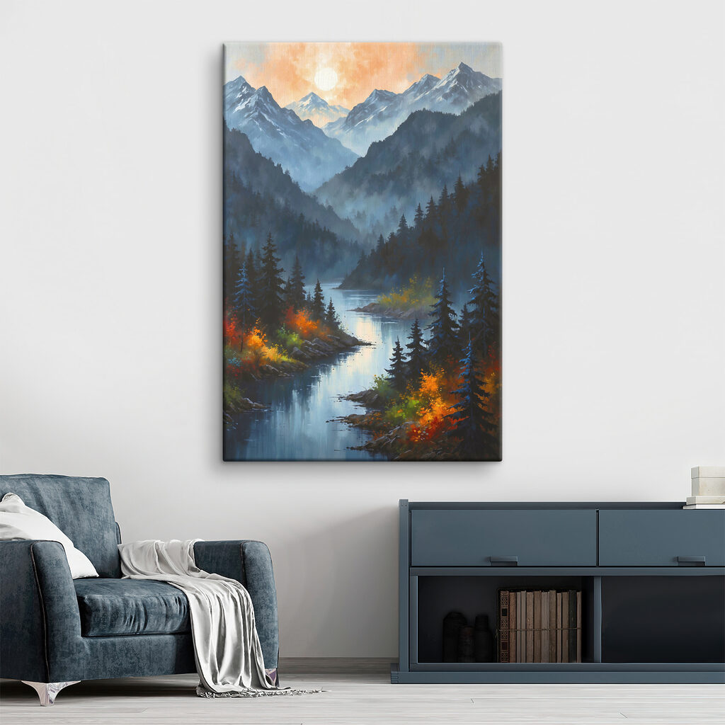 Rio entre montanhas — interior 2