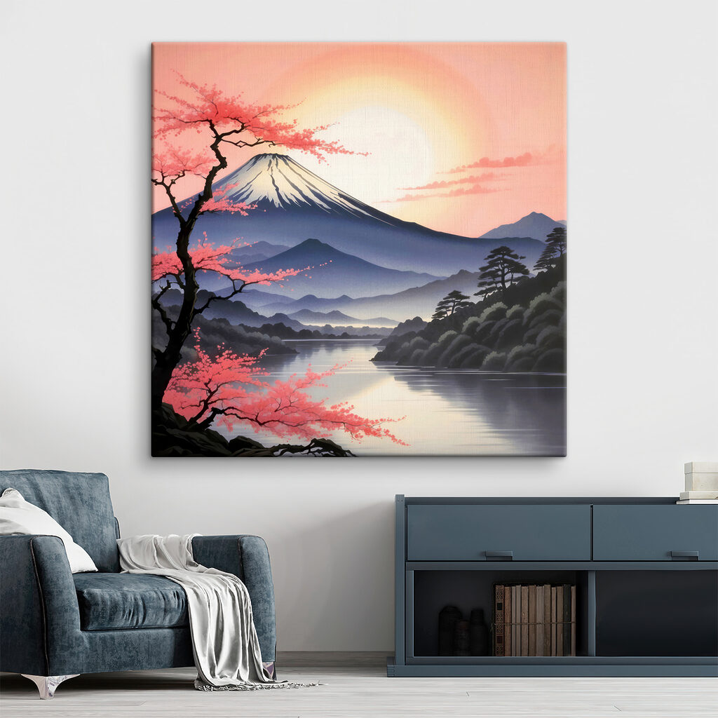 Montanha sob céu cor-de-rosa — interior 2