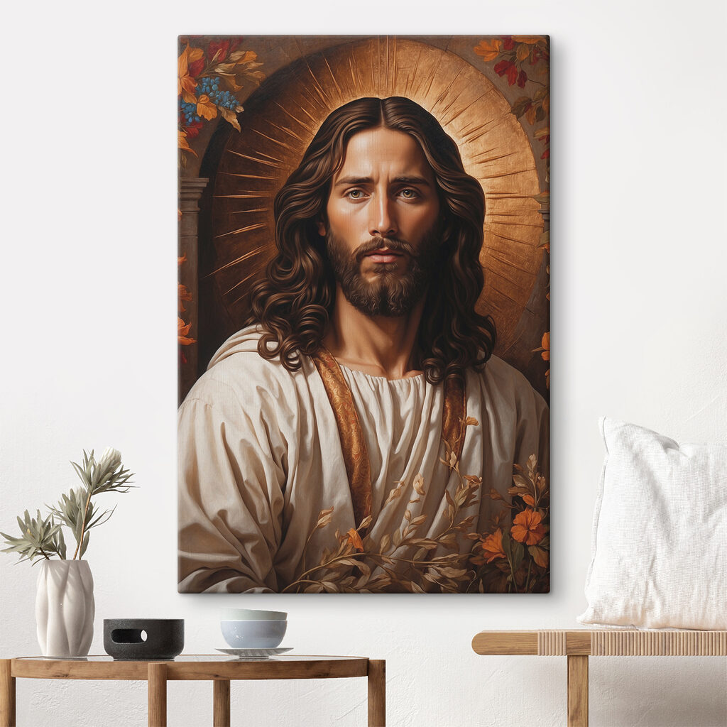 Jesus num halo dourado — interior 2