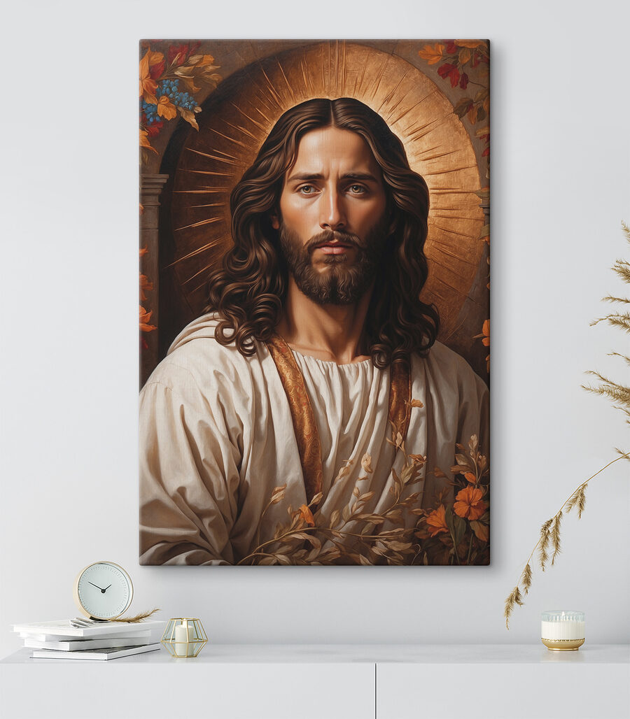 Jesus num halo dourado — interior 3