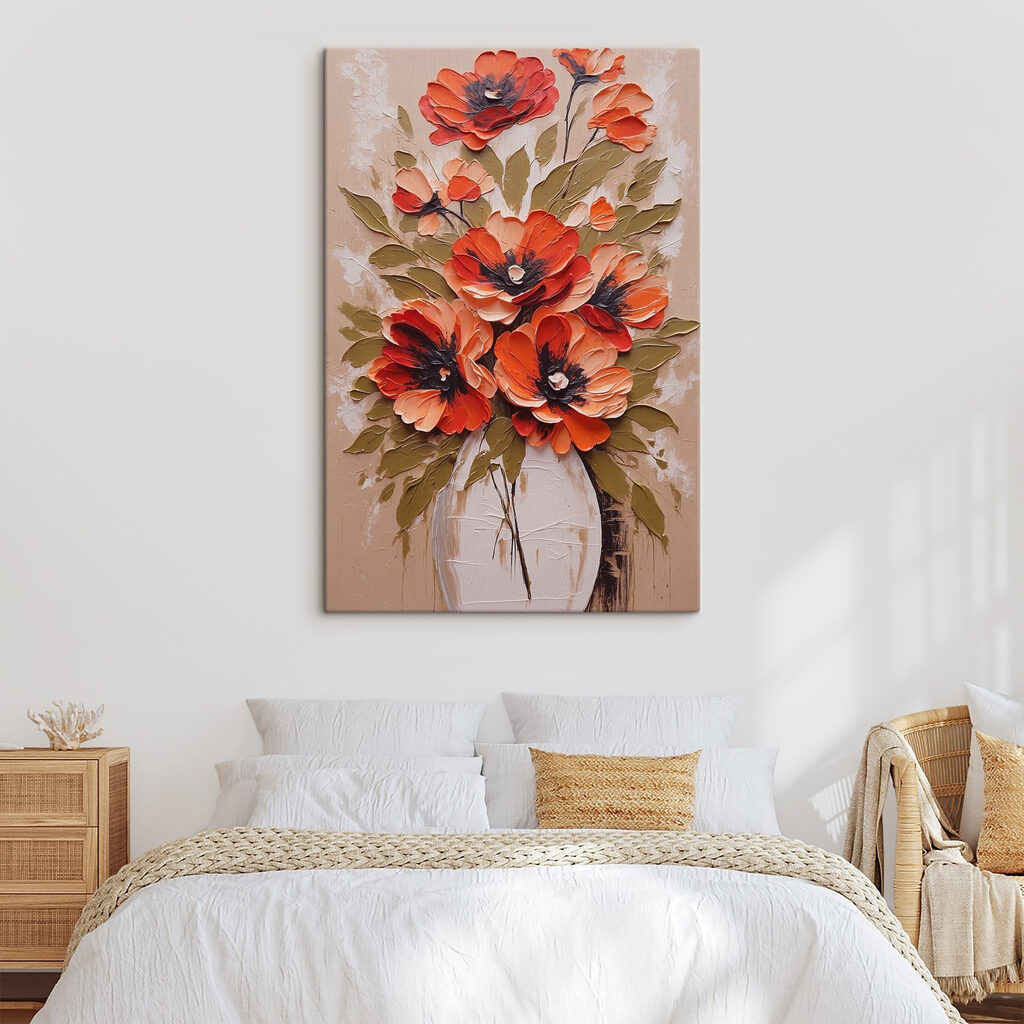 Floração laranja em vidro — interior 4