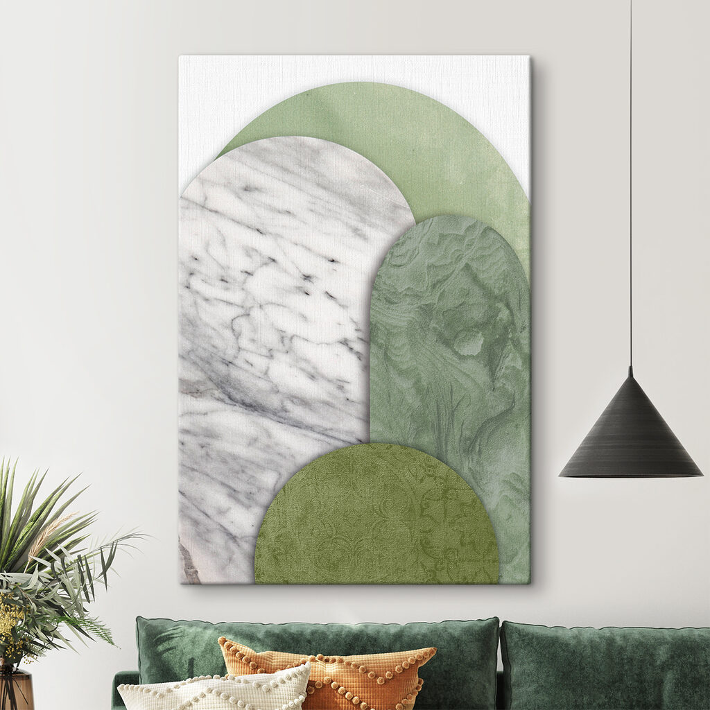 Curvas verdes e brancas — interior 1