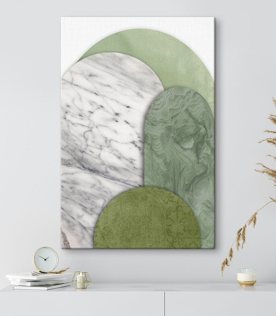 Curvas verdes e brancas — interior 2