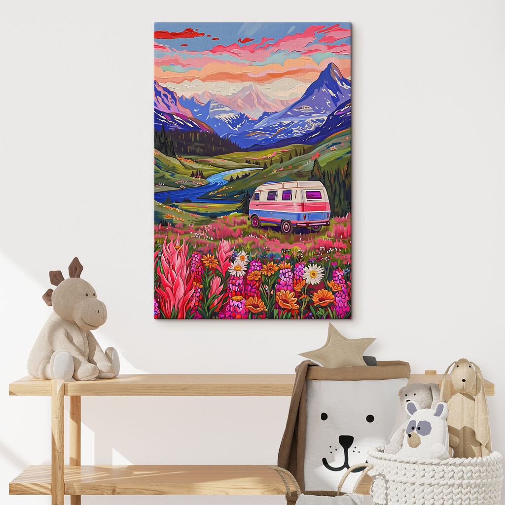 Acampar entre flores alpinas — interior 1