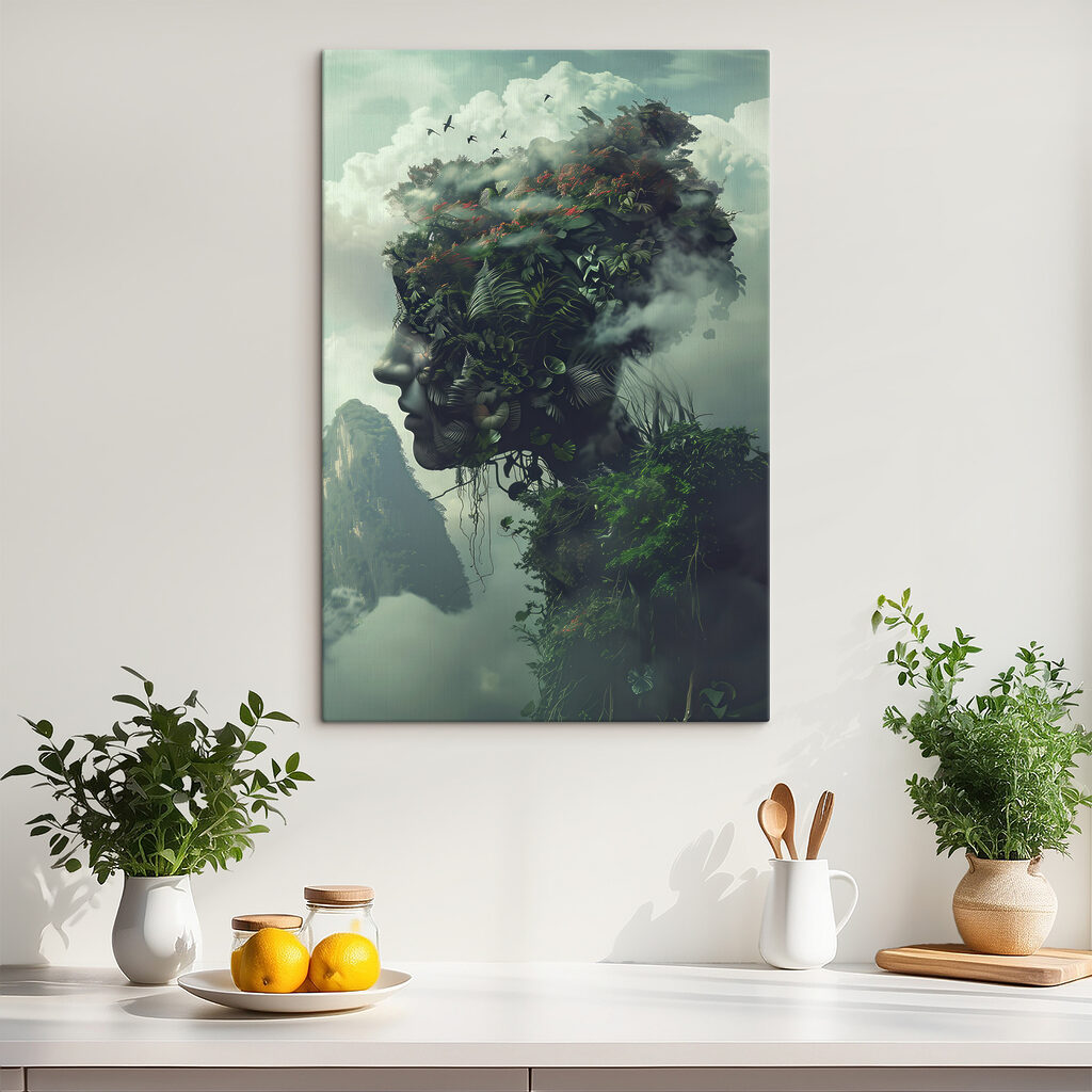 Rosto de ramos verdes — interior 1