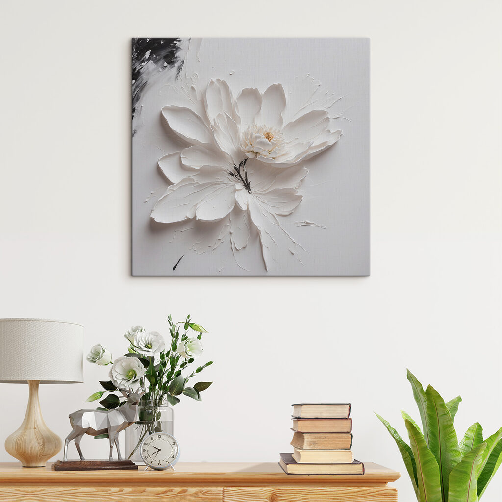 Uma flor em branco — interior 2