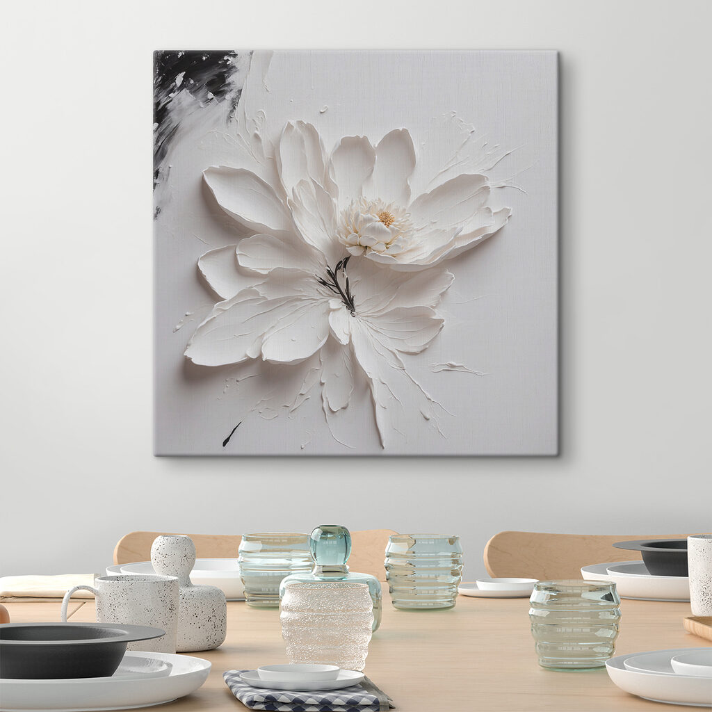 Uma flor em branco — interior 1
