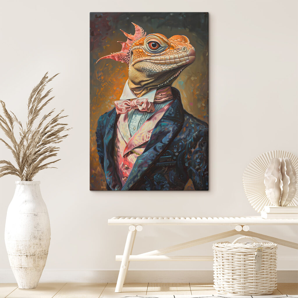 Lagarto de smoking — interior 1