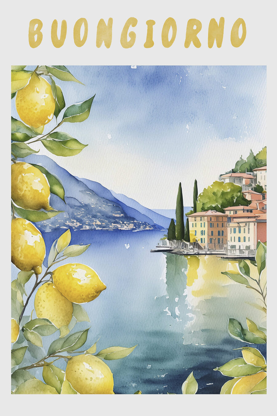 Buongiorno junto ao lago — design completo