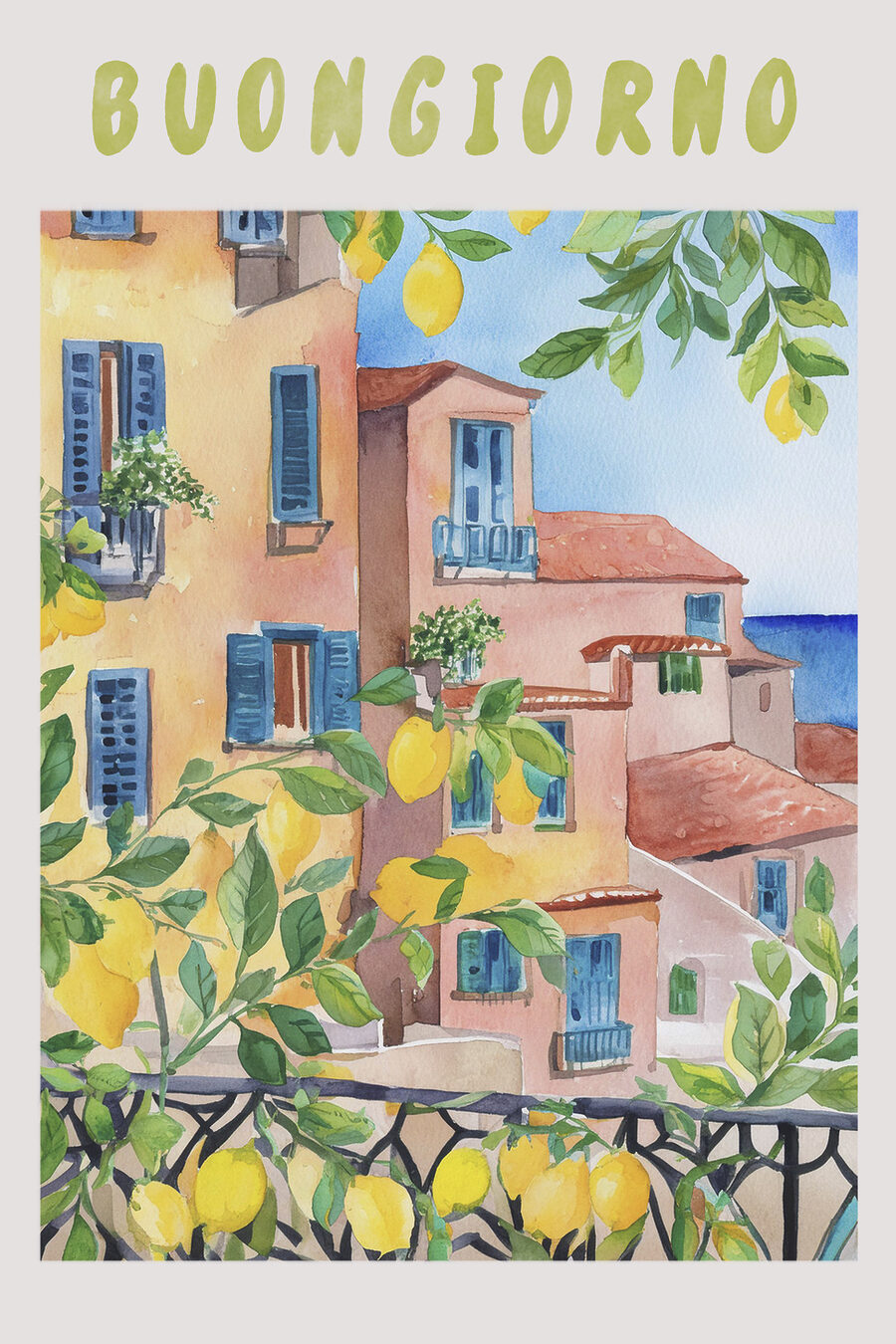 Buongiorno na varanda — design completo