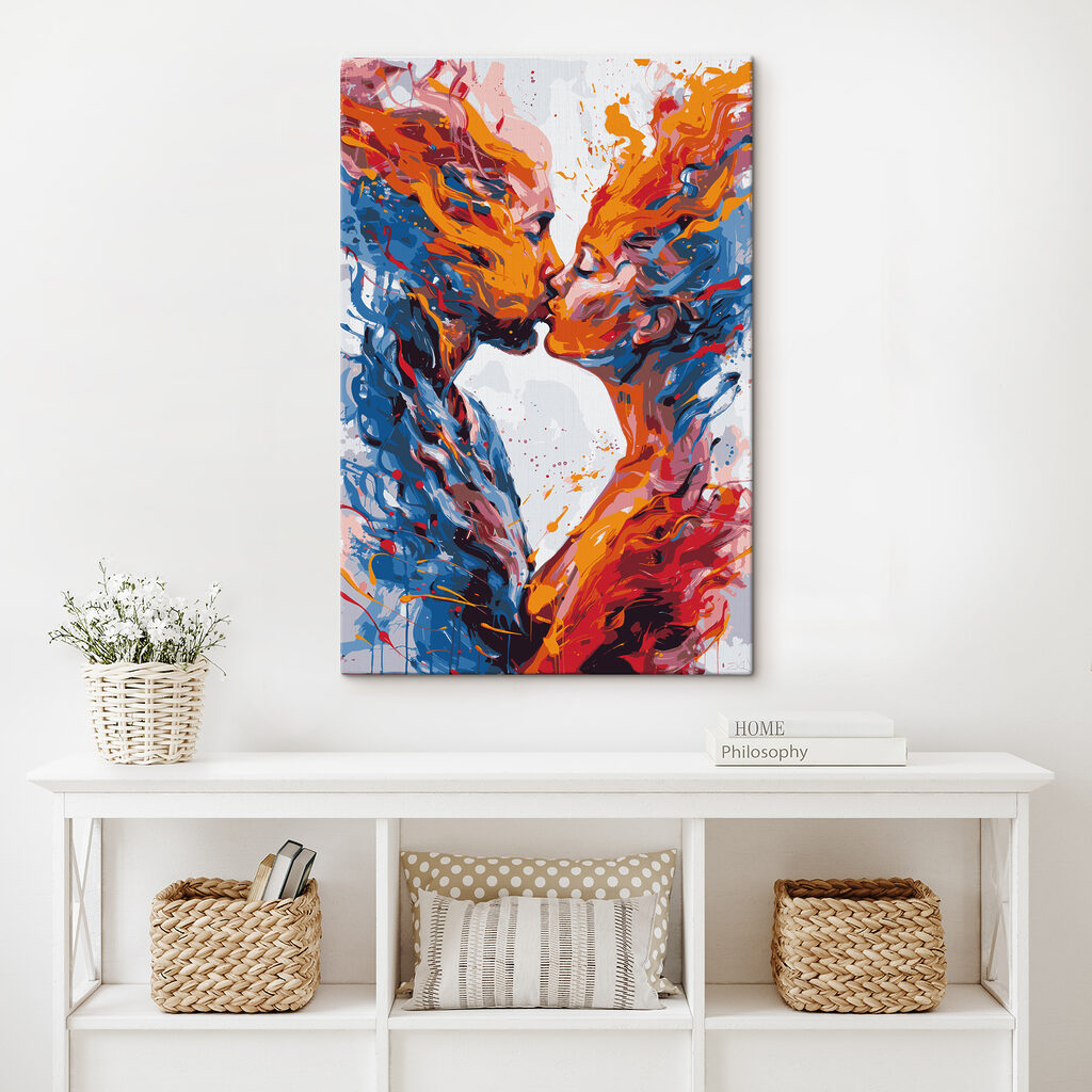 Beijo em pinceladas — interior 1
