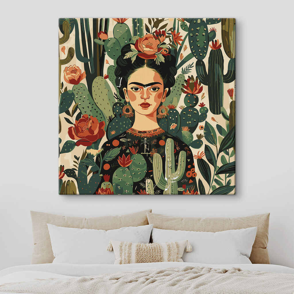 Frida entre flores vermelhas — interior 2