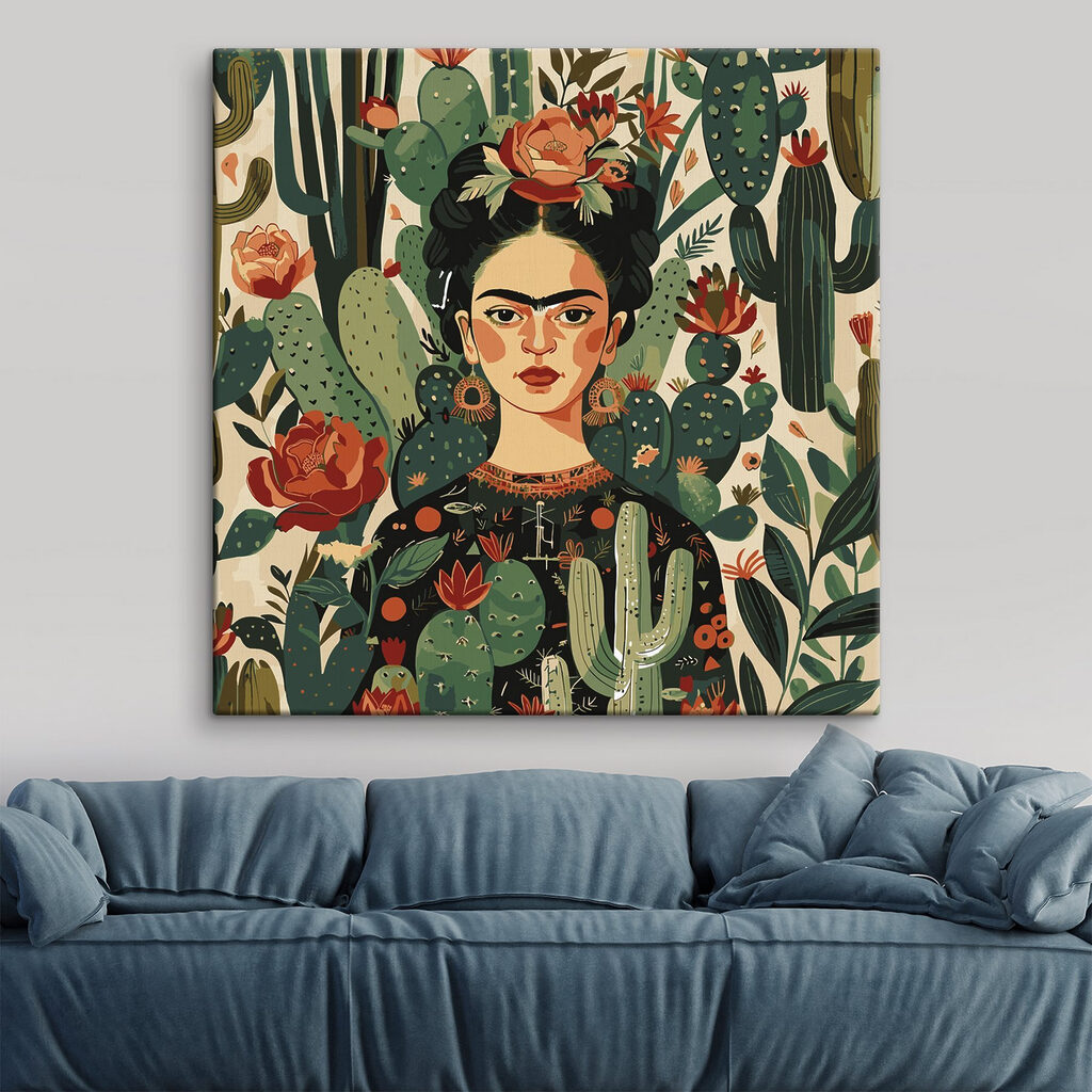 Frida entre flores vermelhas — interior 4