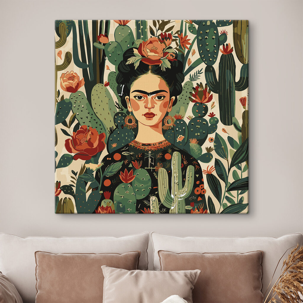 Frida entre flores vermelhas — interior 3