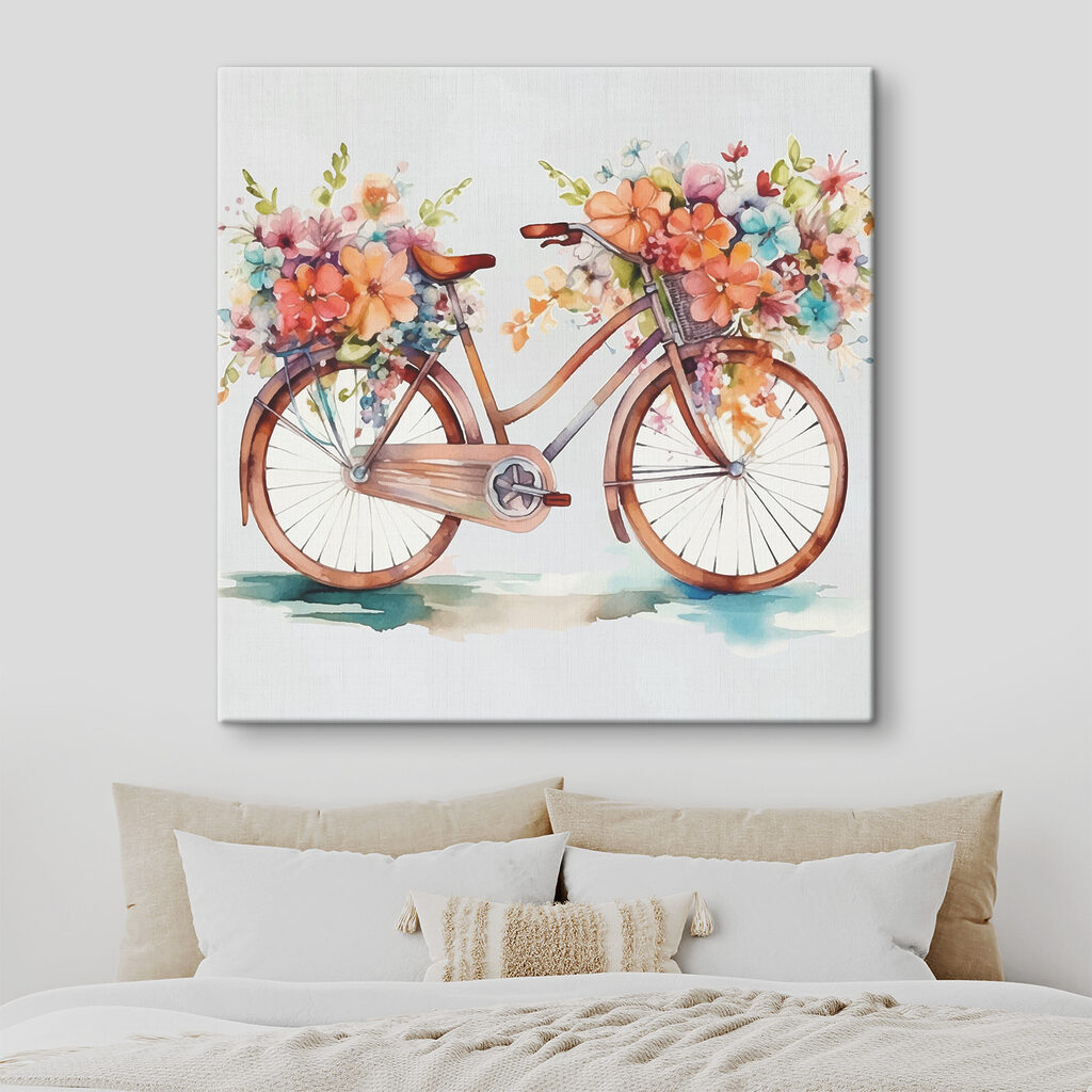 Bicicleta cheia de flores — interior 1