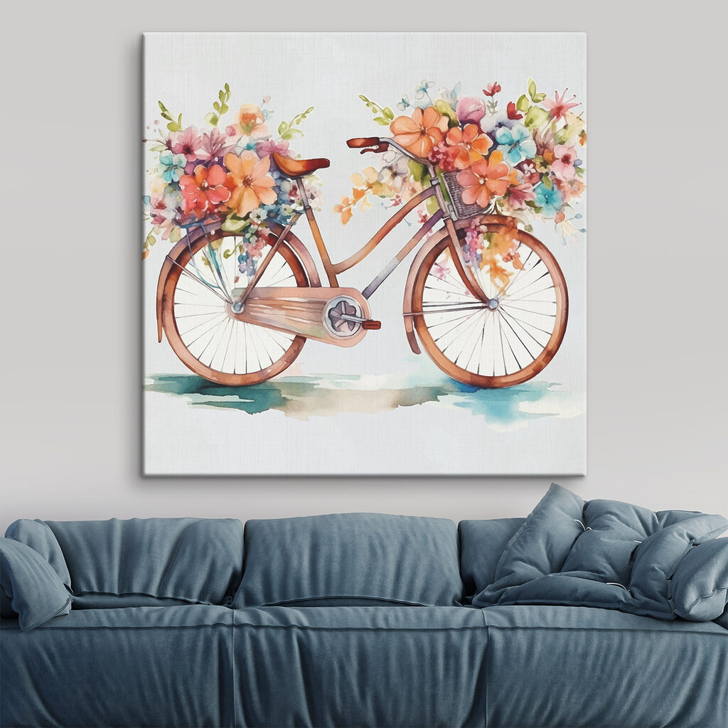 Bicicleta cheia de flores — interior 2