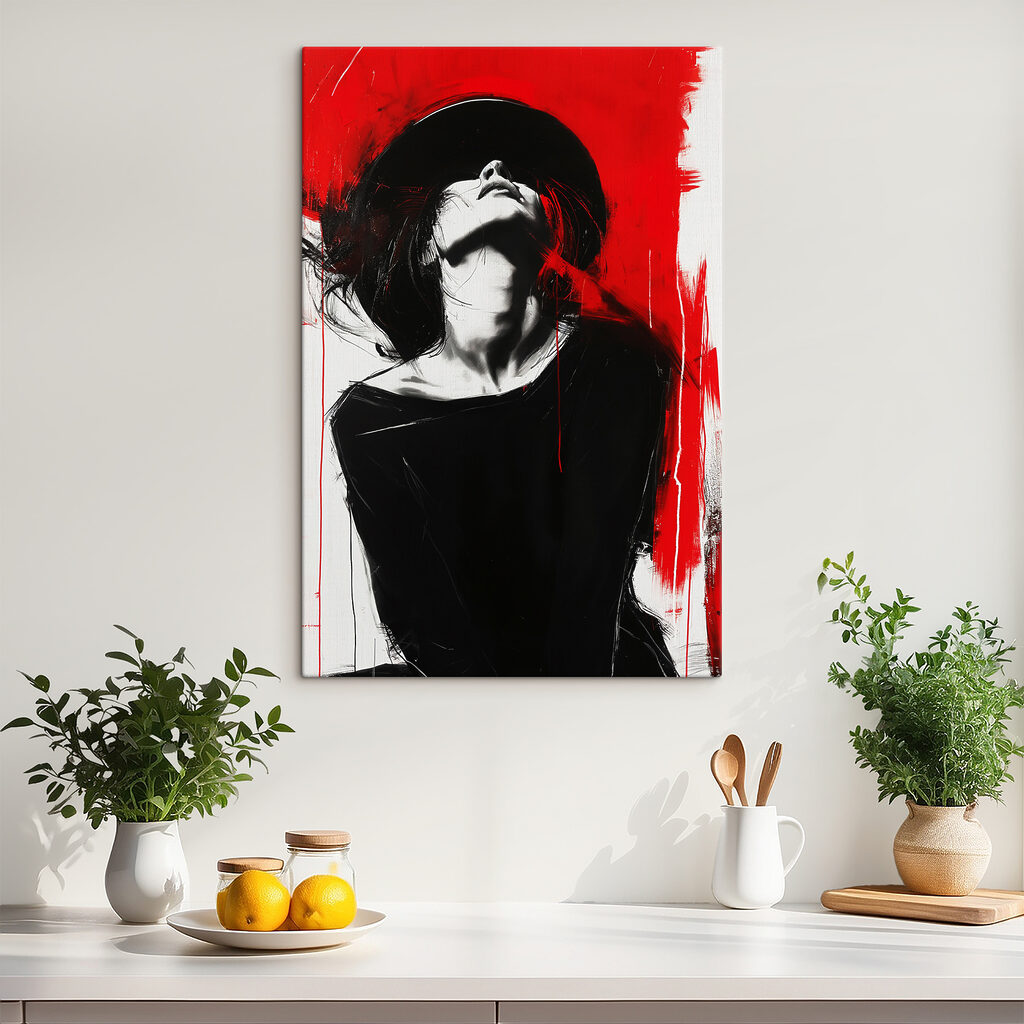 Pinceladas sobre vermelho — interior 2