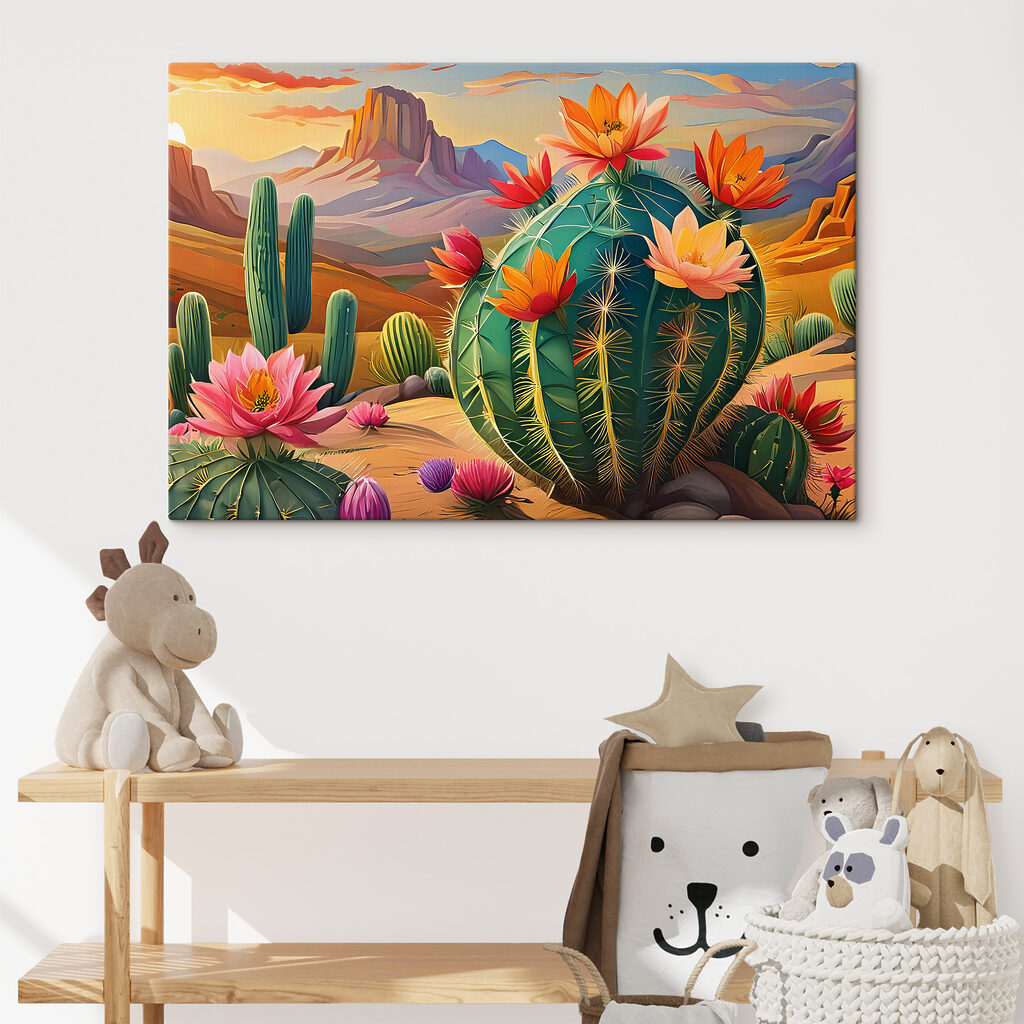 Cactos floridos no deserto — interior 2
