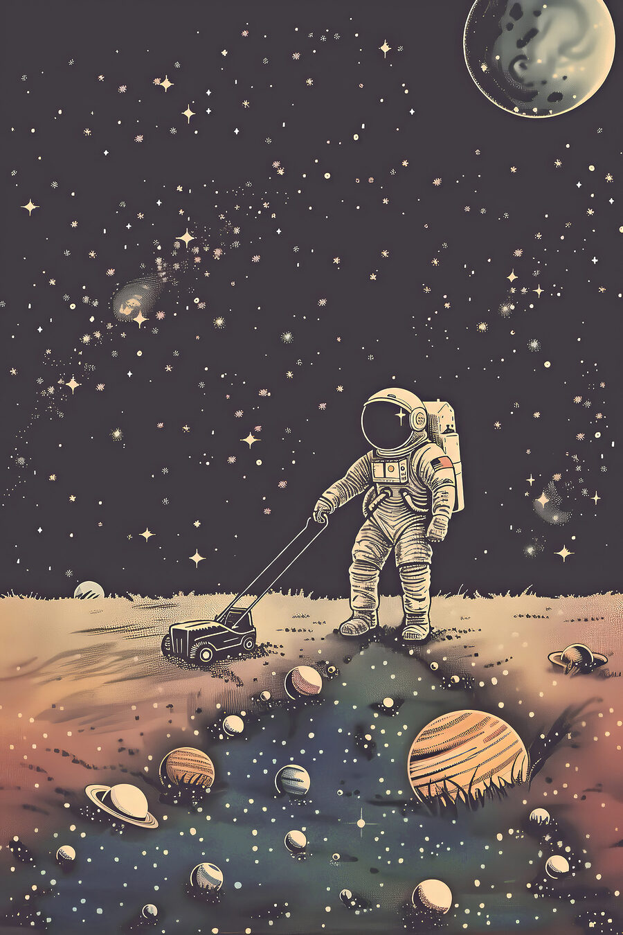 Passeio entre planetas — design completo