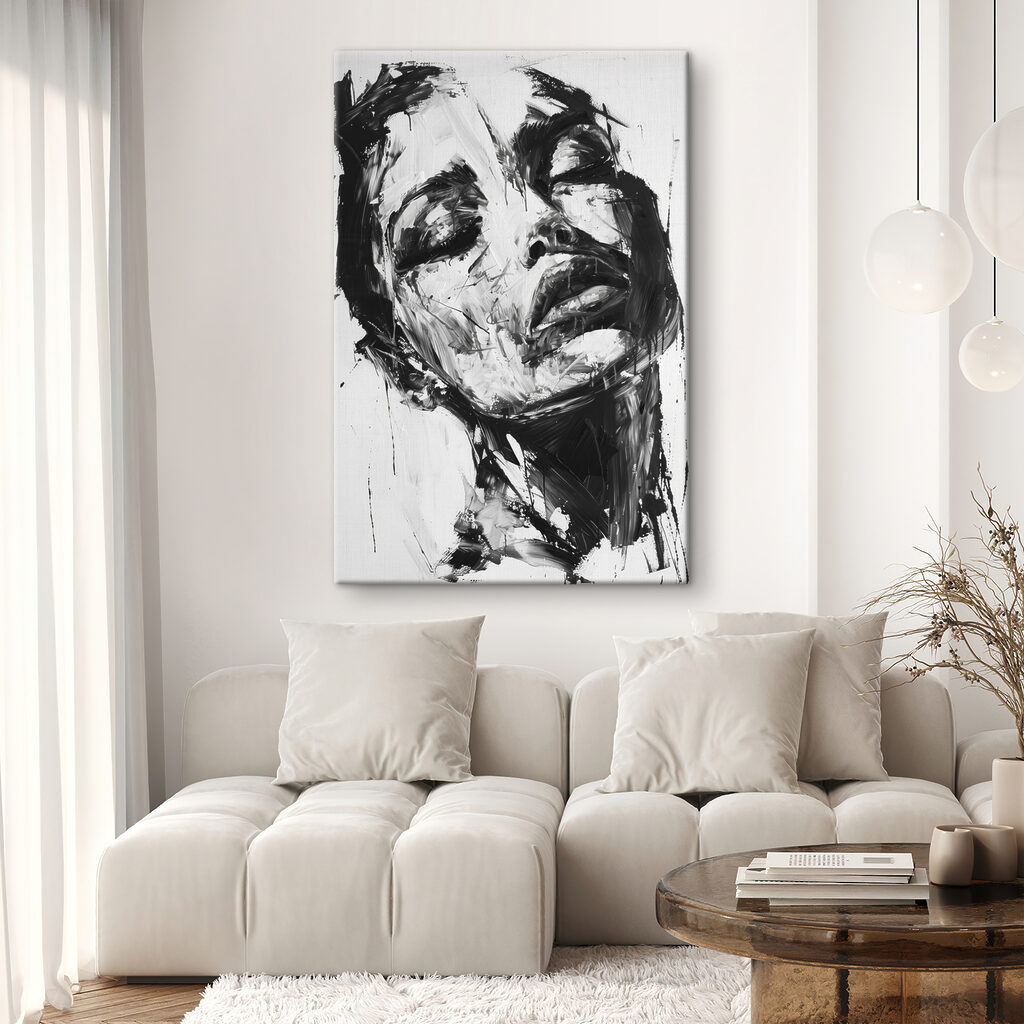 Rosto em tinta-da-china — interior 2