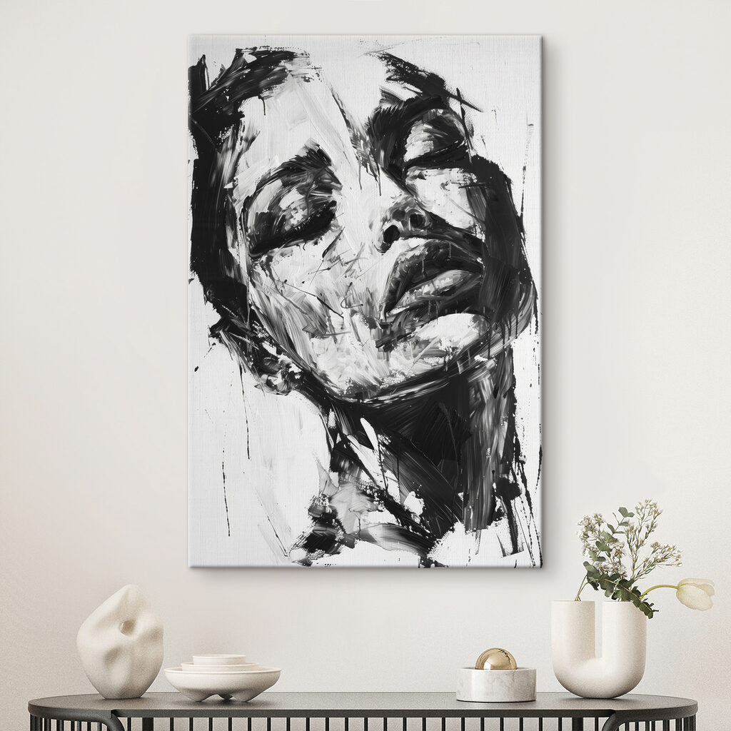 Rosto em tinta-da-china — interior 3