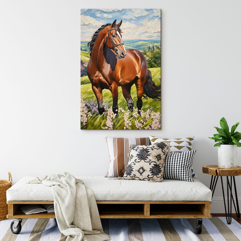 Cavalo no prado — interior 2