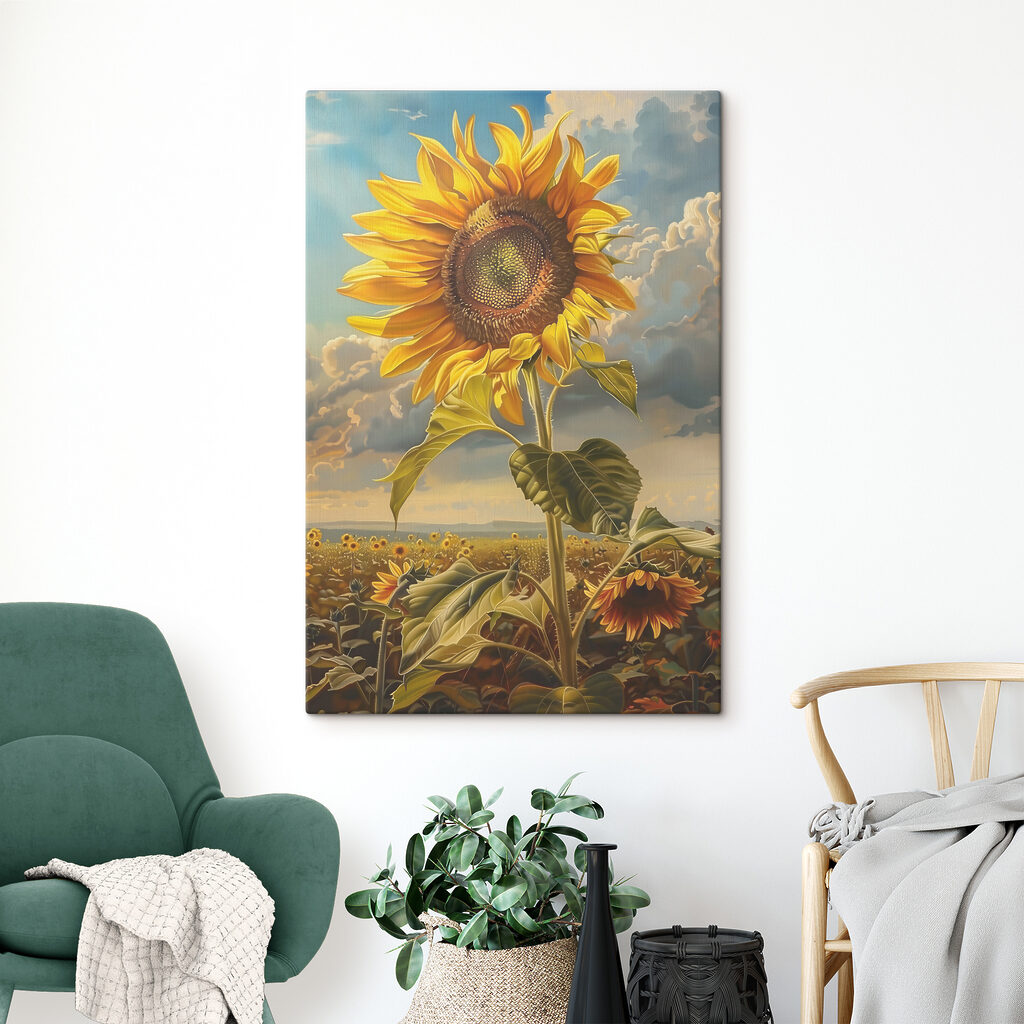 Girassol sobre o campo — interior 3