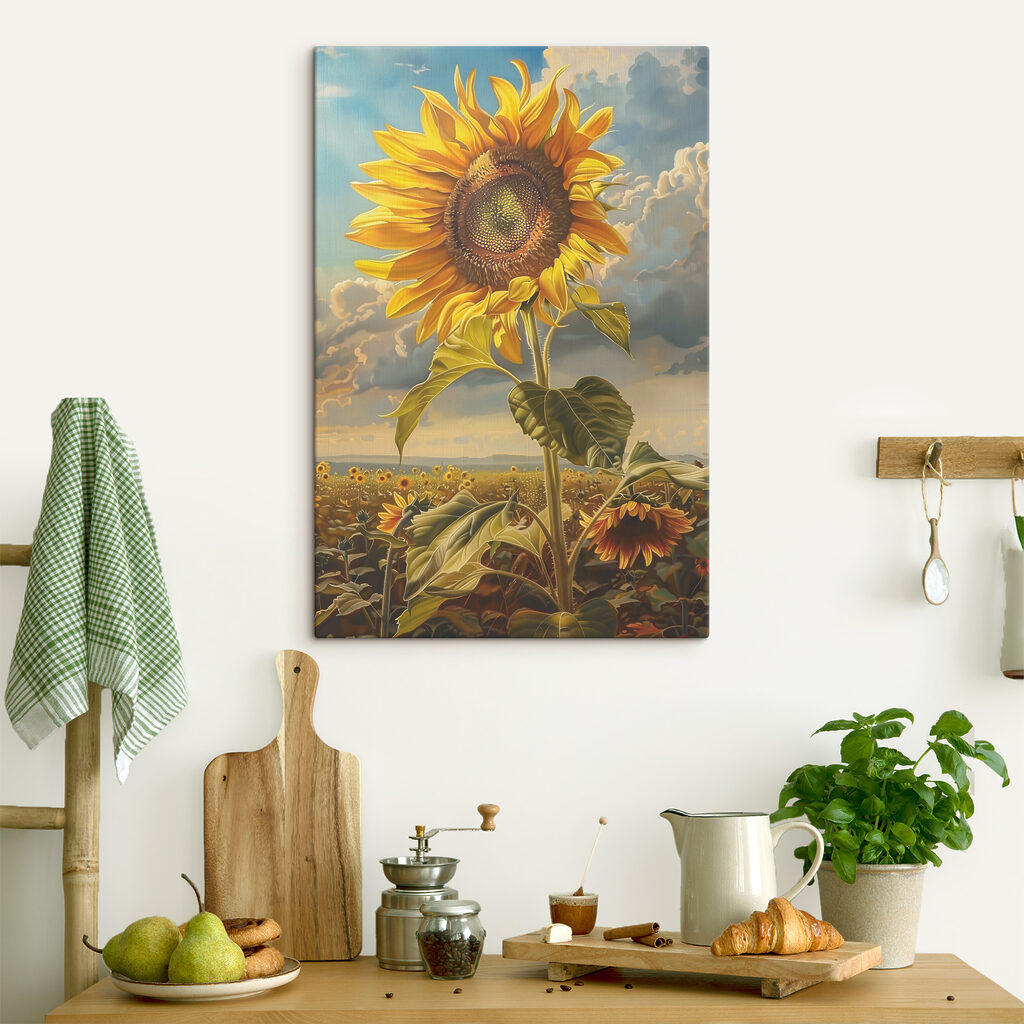 Girassol sobre o campo — interior 1