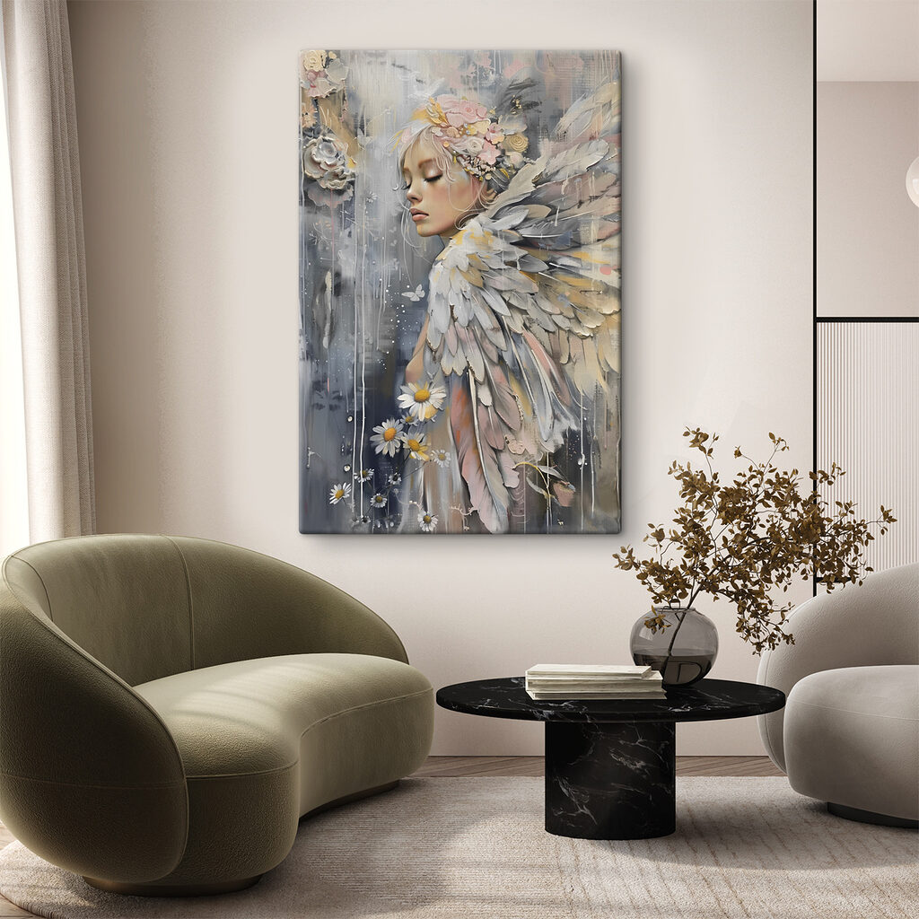 Anjo entre margaridas — interior 2