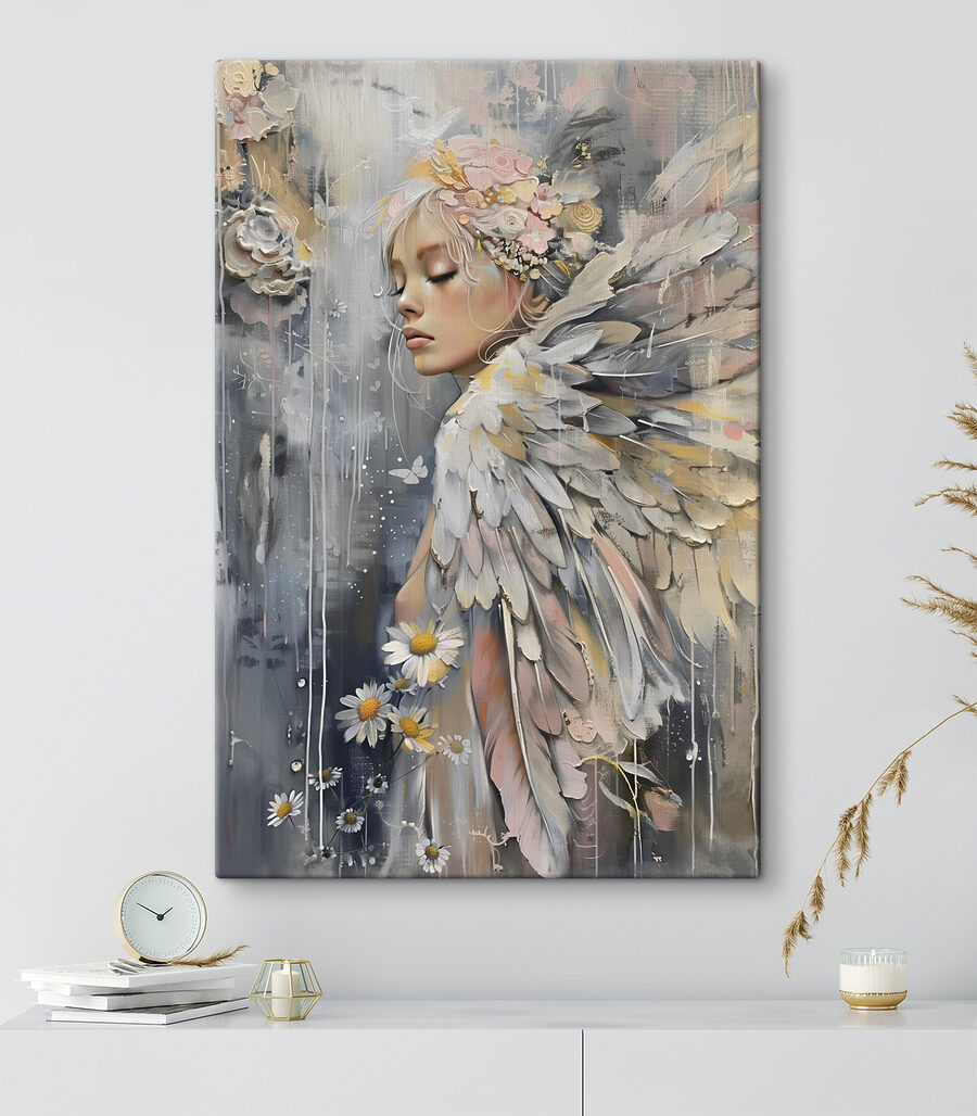 Anjo entre margaridas — interior 3