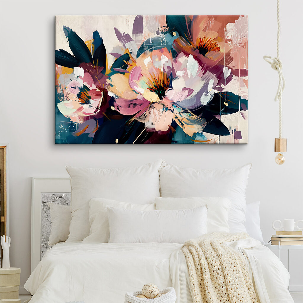 Flores em pinceladas fortes — interior 2