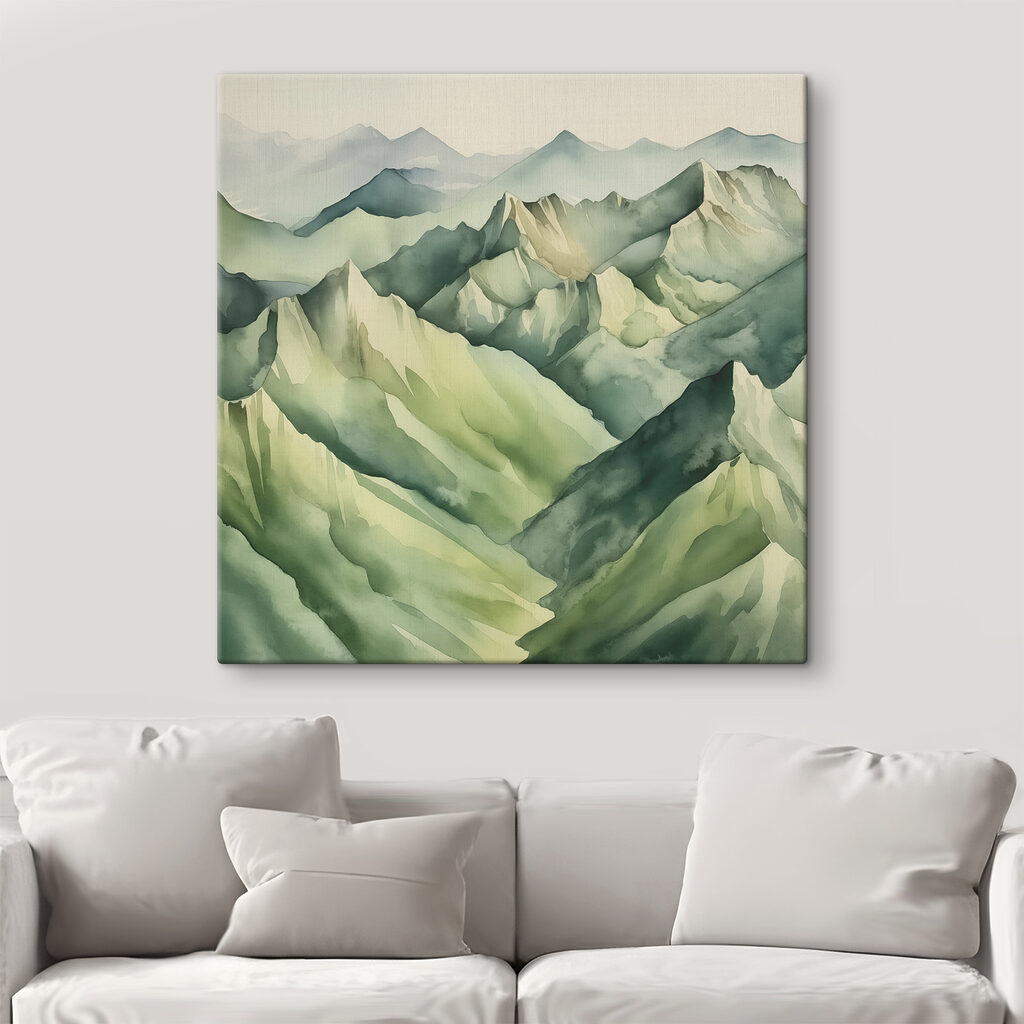 Cristas verdes em camadas — interior 1