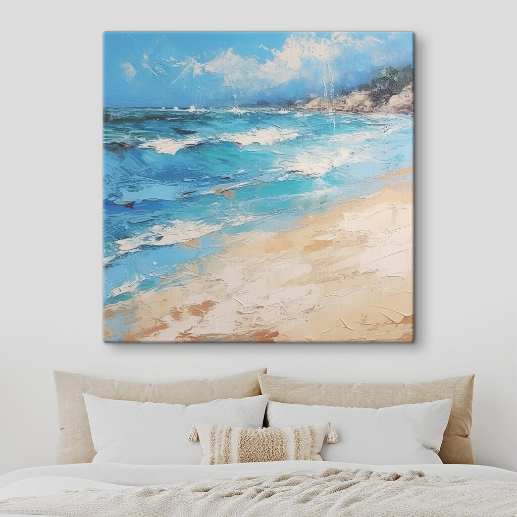 Ondas espumosas na praia — interior 1