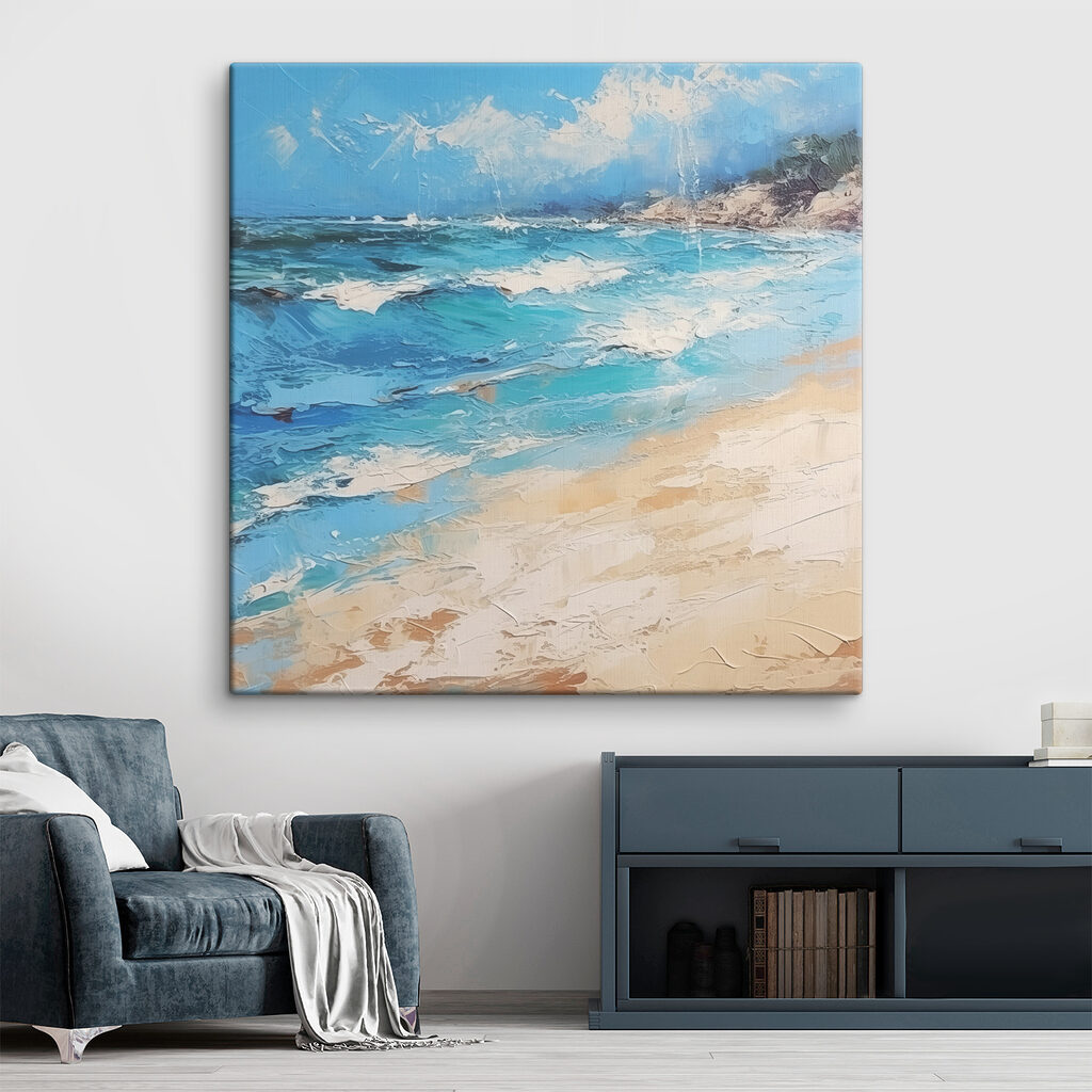 Ondas espumosas na praia — interior 2