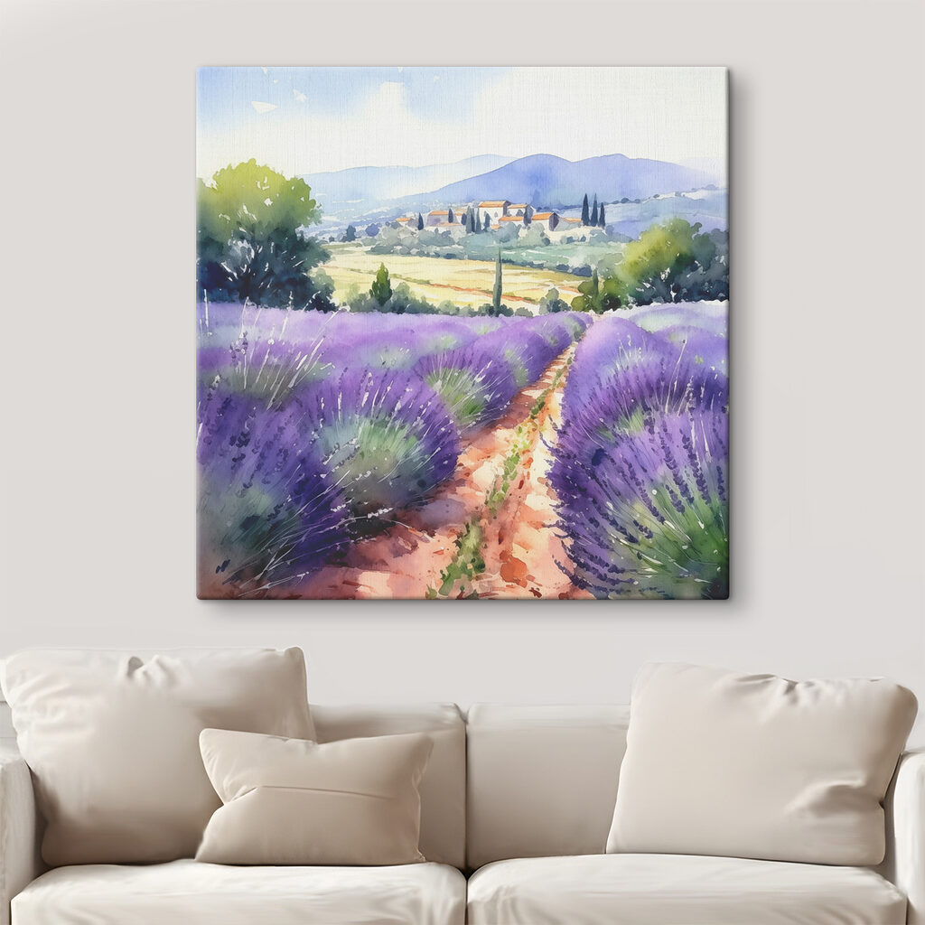 Caminho por entre lavanda — interior 1
