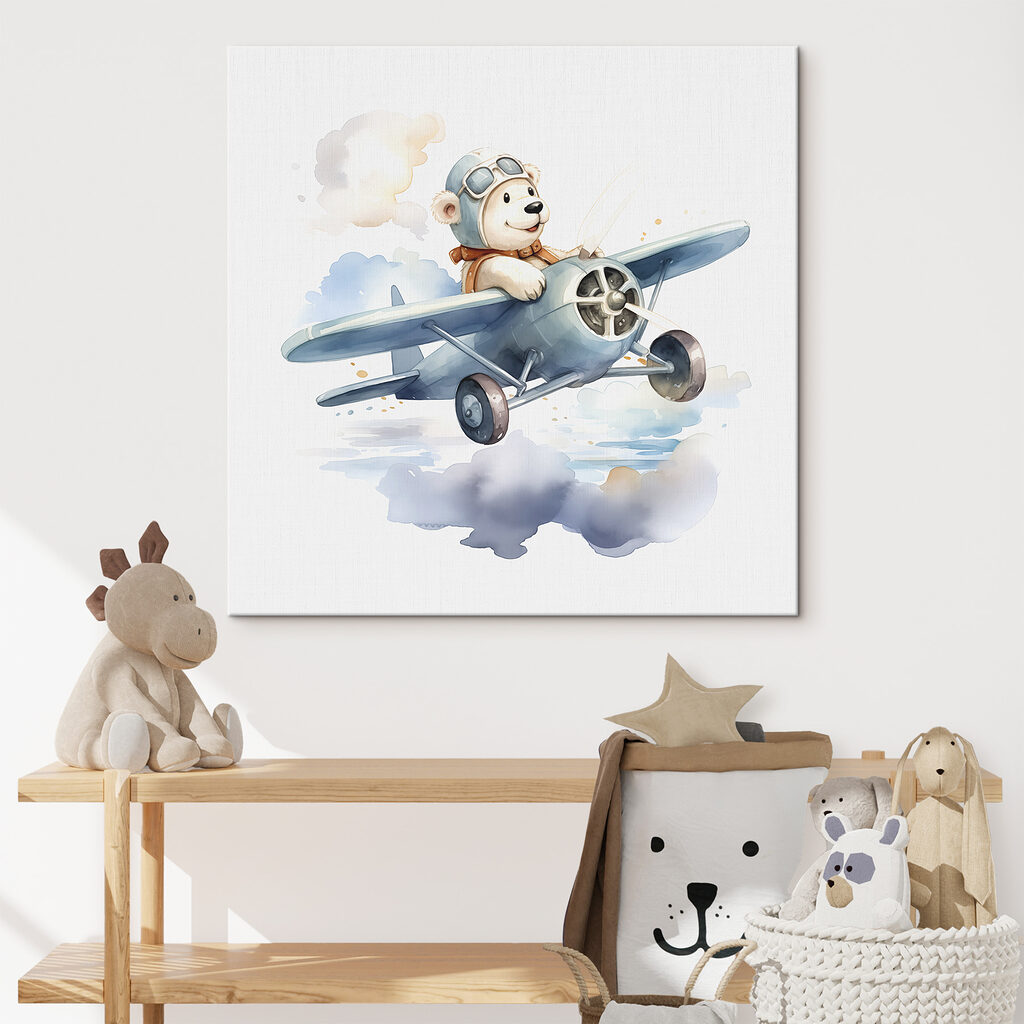 Ursinho voa entre nuvens — interior 1