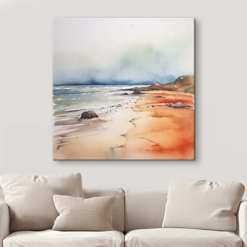 Aguarela junto ao mar — interior 1