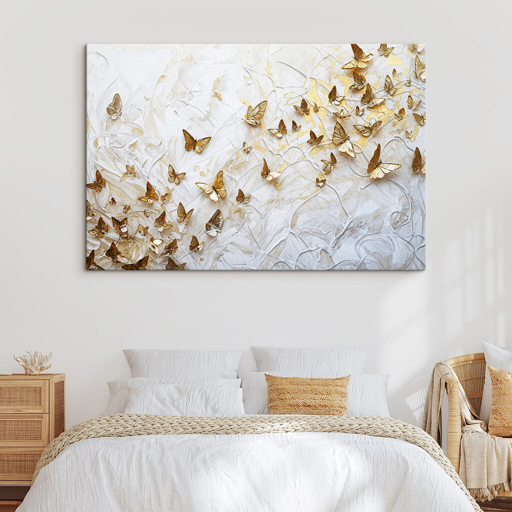 Borboletas sobre branco — interior 2