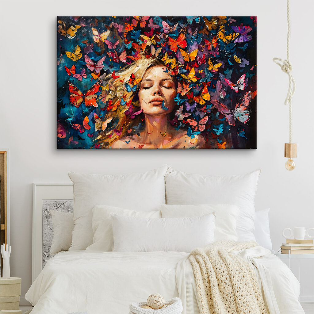 Retrato com borboletas — interior 2