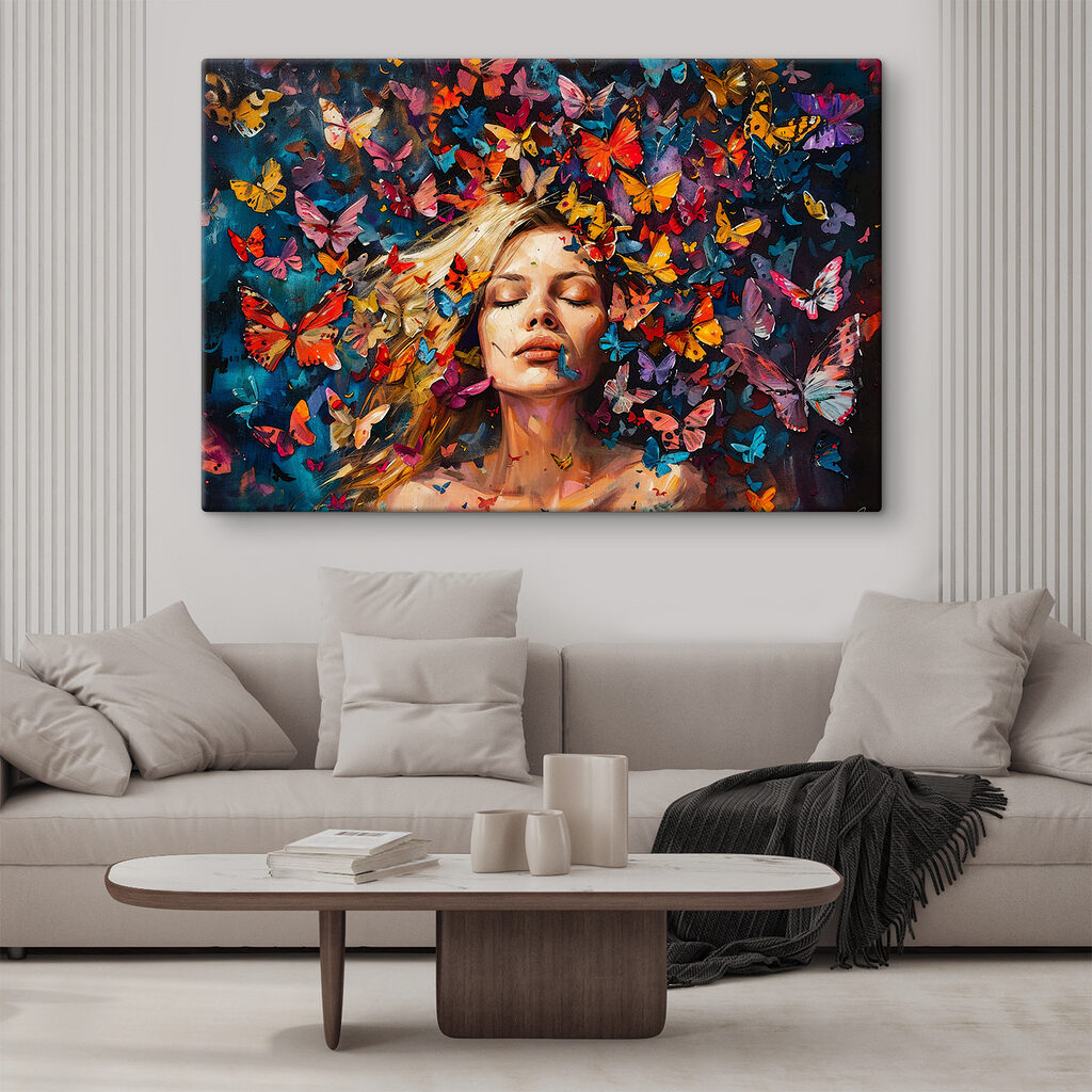 Retrato com borboletas — interior 1