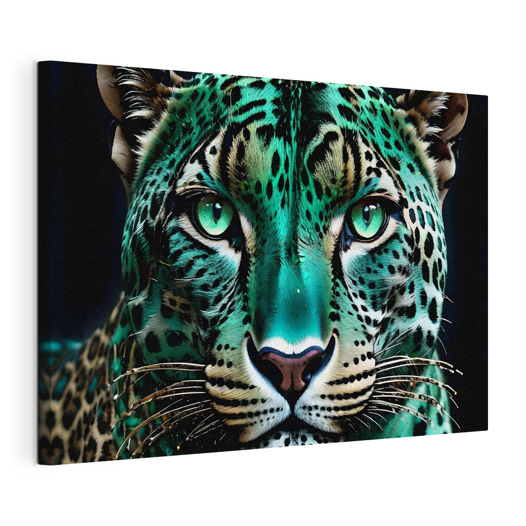 Leopardo em sombra esmeralda — vista do produto
