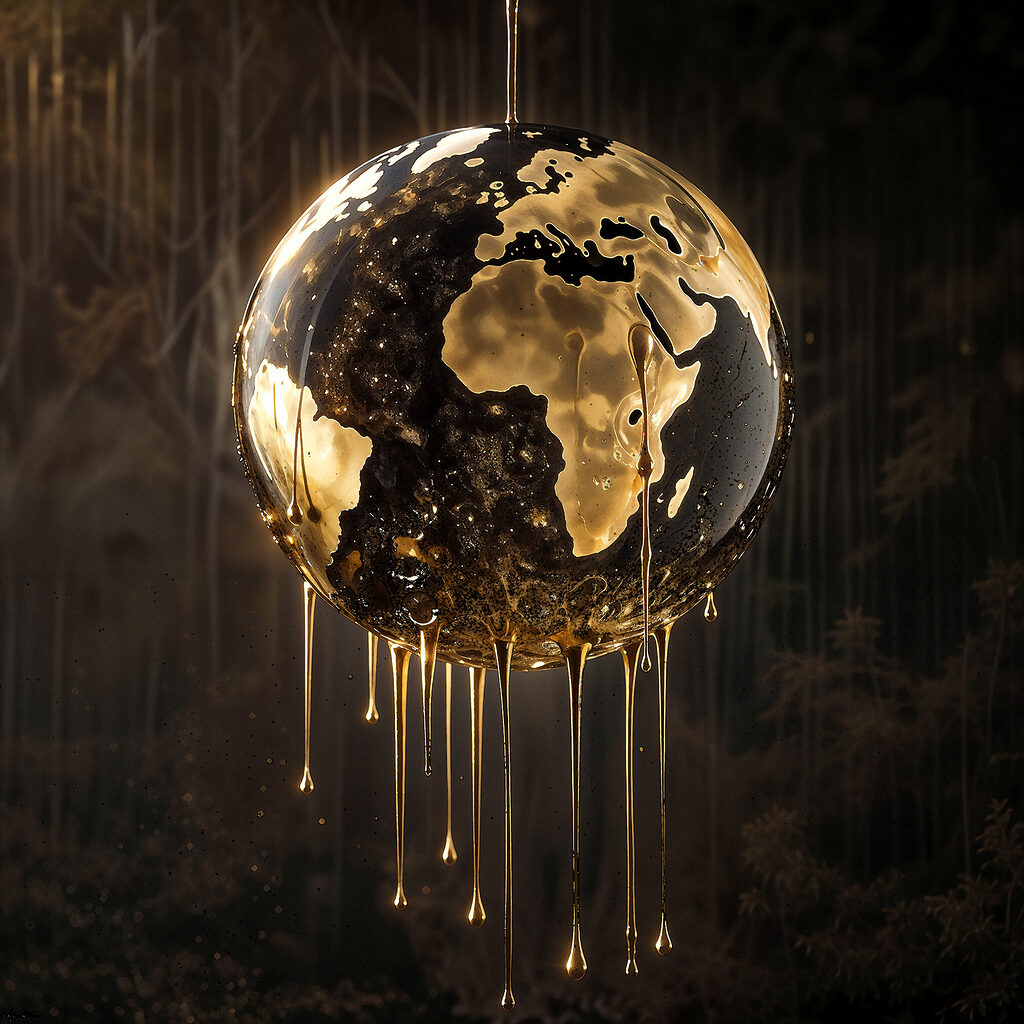 Globo dourado — design completo