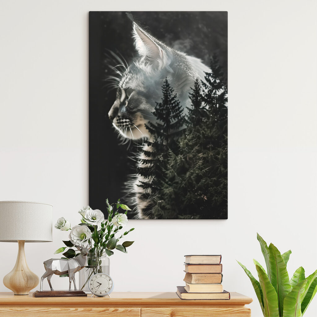 Gato com floresta — interior 2