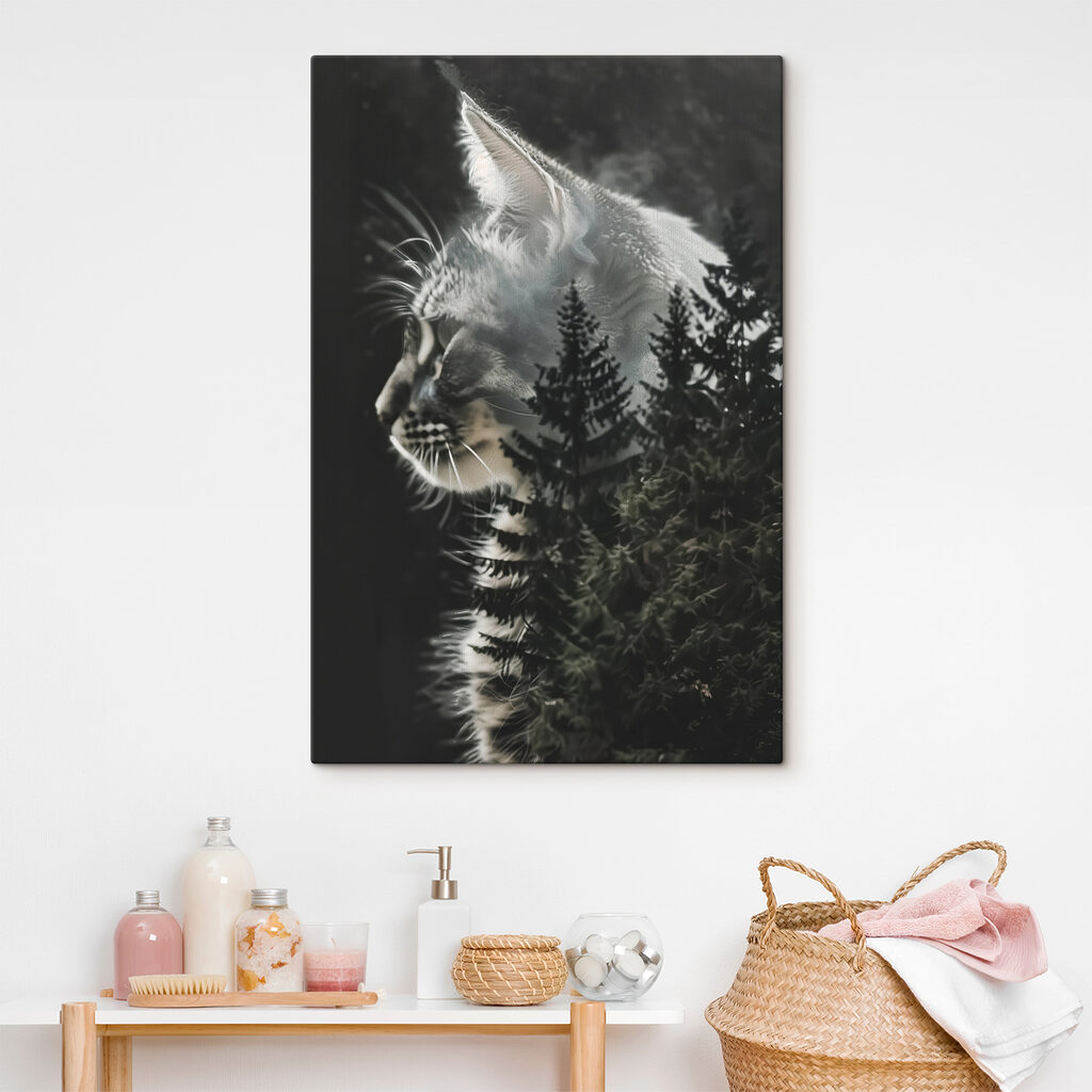 Gato com floresta — interior 3