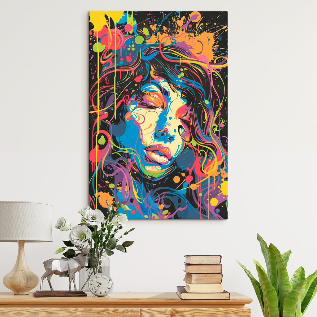 Rosto de fios coloridos — interior 4