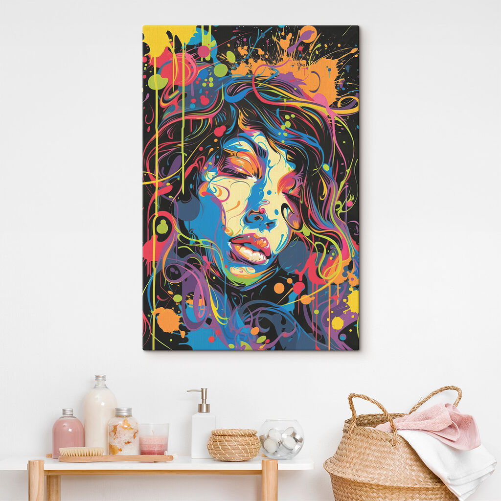 Rosto de fios coloridos — interior 5