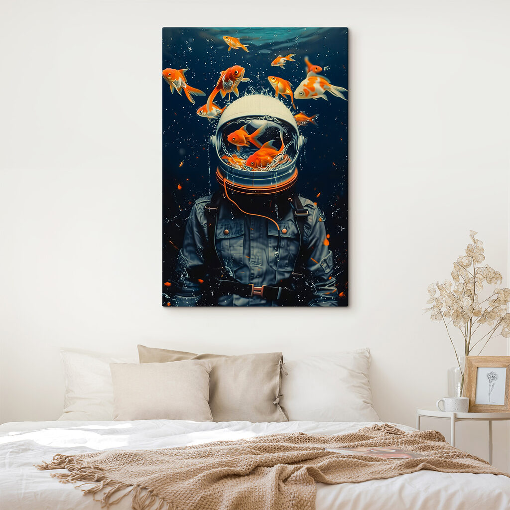 Astronauta entre peixes — interior 2