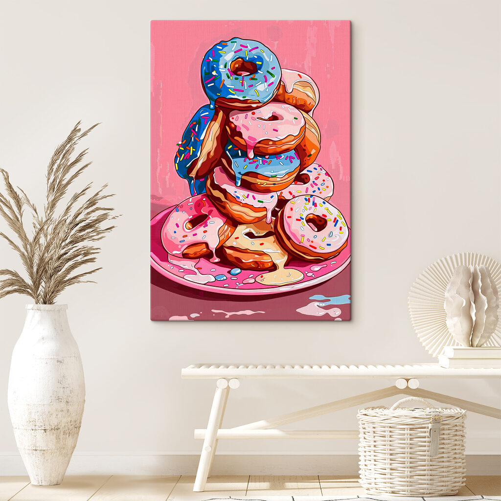Donuts empilhados — interior 2