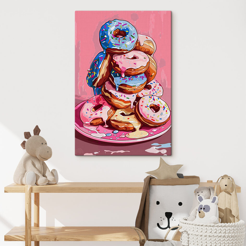Donuts empilhados — interior 1