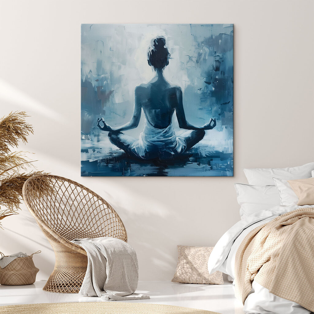 Meditação em azul profundo — interior 2